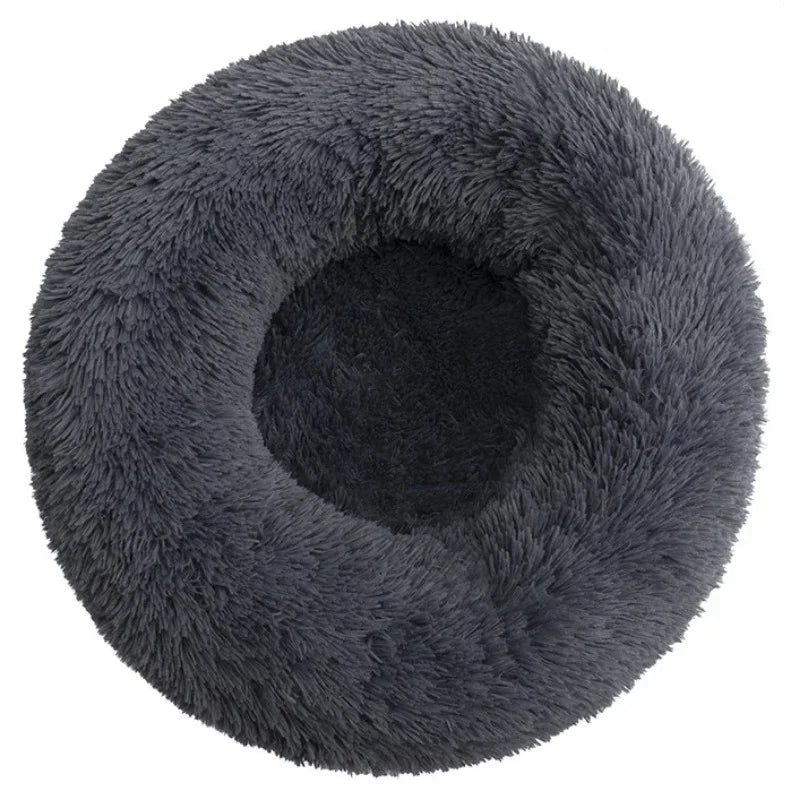 Cama redonda para mascotas de 40-90 cm, 6 tamaños, para perros grandes, cama supersuave para gatos, casa de peluche para perros medianos, casa cálida para dormir en invierno.