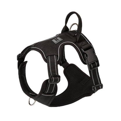 Arnés para perros PEQUEÑO COMBINADO Antitirones Reflectante Arnés de pecho ajustable para perros pequeños, medianos y grandes para paseos al aire libre