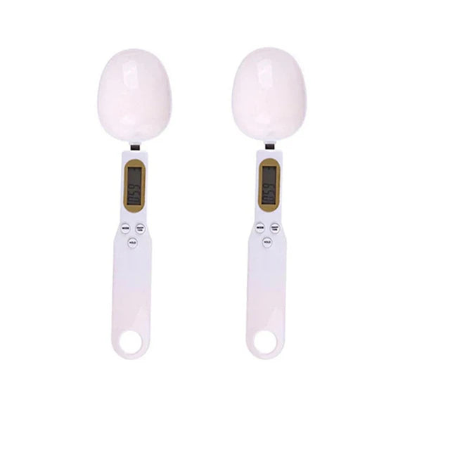 Mini báscula de cocina digital con pantalla LCD, báscula electrónica para alimentos de 0,1 a 500 g para cocinar harina, leche, café en polvo y medir el peso.