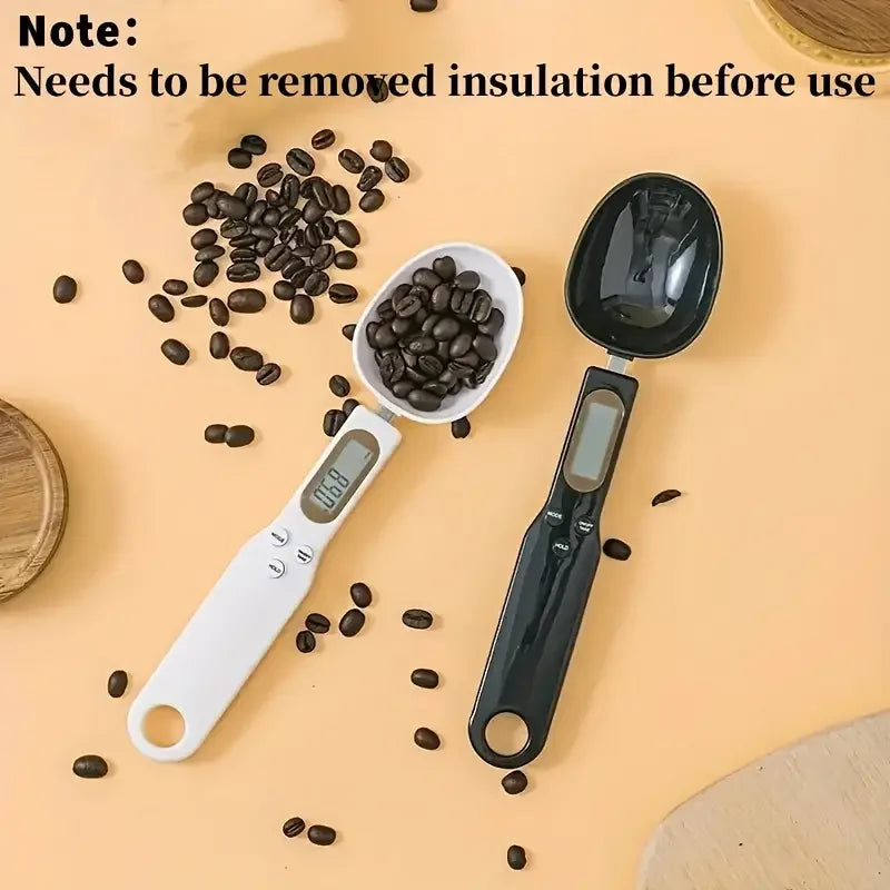 Mini báscula de cocina digital con pantalla LCD, báscula electrónica para alimentos de 0,1 a 500 g para cocinar harina, leche, café en polvo y medir el peso.